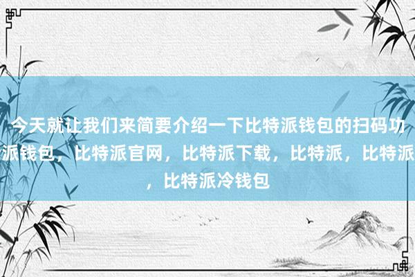 今天就让我们来简要介绍一下比特派钱包的扫码功能比特派钱包，比特派官网，比特派下载，比特派，比特派冷钱包